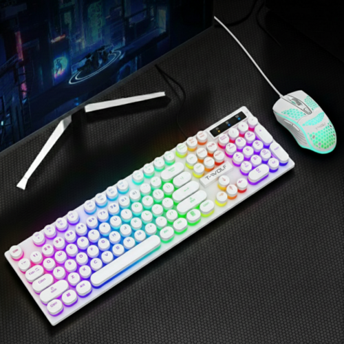 Ninja Dragons Z9i USB Wired Light Up Gaming Keyboard and Mouse Set